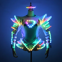 Load image into Gallery viewer, Full Color LED Costume Light Up Luminous Clothes Ballet Tutu LED Dress Women Ballroom Dance Party Glowing Clothing
