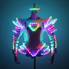 Load image into Gallery viewer, Full Color LED Costume Light Up Luminous Clothes Ballet Tutu LED Dress Women Ballroom Dance Party Glowing Clothing
