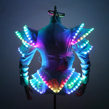 Load image into Gallery viewer, Full Color LED Costume Light Up Luminous Clothes Ballet Tutu LED Dress Women Ballroom Dance Party Glowing Clothing
