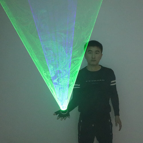 2 En 1 Multi-line Green Laser Gloves LED Laser Gloves Luminous