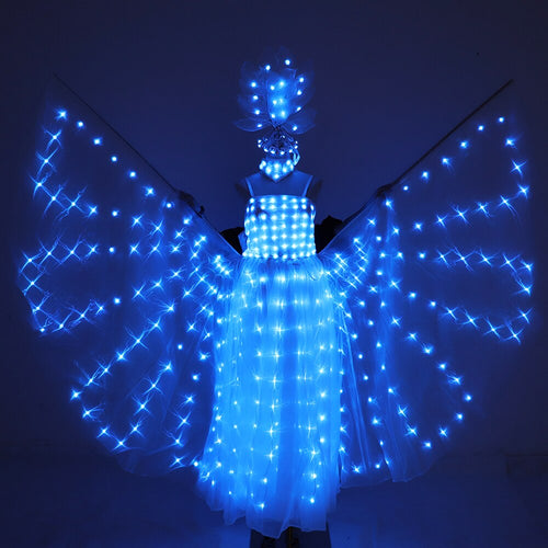 LED Light Up Rainbow Dress