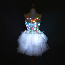 Load image into Gallery viewer, Color LED Dress Fashion Luminous Clothing Ballet LED Short Skirt Costume Glowing Tutu Sexy Lady Dance Light up Clothes
