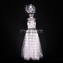 Load image into Gallery viewer, New LED Wedding Dress Women Luminous Wings Suit Fluorescent Butterfly Dance Skirt Ballet Wedding Performance Costumes
