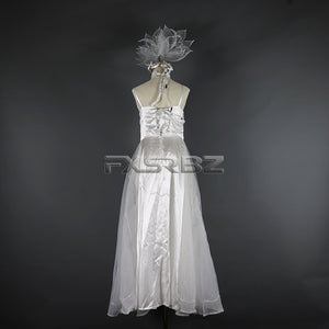 New LED Wedding Dress Women Luminous Wings Suit Fluorescent Butterfly Dance Skirt Ballet Wedding Performance Costumes