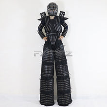 Load image into Gallery viewer, Trajes LED Robot Costume RGB Change Color LED Clothing Helmet Stilts Walker Robot Suit With Laser Gloves
