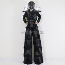 Load image into Gallery viewer, Trajes LED Robot Costume RGB Change Color LED Clothing Helmet Stilts Walker Robot Suit With Laser Gloves
