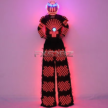 Load image into Gallery viewer, LED Robot Suit Traje De Robot Jacket LED Helmet Stilts Walker Suit Clothing David Guetta Robot Costume And Laser Gloves
