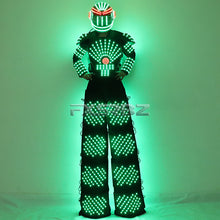 Load image into Gallery viewer, LED Robot Suit Traje De Robot Jacket LED Helmet Stilts Walker Suit Clothing David Guetta Robot Costume And Laser Gloves
