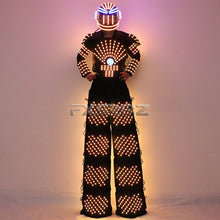 Load image into Gallery viewer, LED Robot Suit Traje De Robot Jacket LED Helmet Stilts Walker Suit Clothing David Guetta Robot Costume And Laser Gloves
