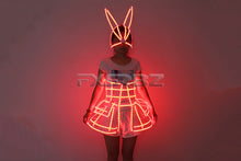 Load image into Gallery viewer, Woman Sexy LED Cage Corset Girls LED Tutu Dress Ladies Light Up Clothing Suit Bar Nightclub Dancing Show LED Costume
