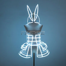 Load image into Gallery viewer, Woman Sexy LED Cage Corset Girls LED Tutu Dress Ladies Light Up Clothing Suit Bar Nightclub Dancing Show LED Costume
