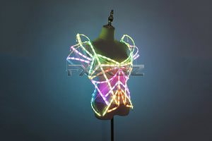 Pixel Smart LED Clothing Bride Sexy LED Cage Corset Luminous Ballet Costume Dancing Party Glowing Clothes