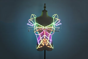 Pixel Smart LED Clothing Bride Sexy LED Cage Corset Luminous Ballet Costume Dancing Party Glowing Clothes