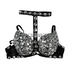 Nightclub Ds Sexy LED Bra Colorful Flash Diamond Bra DJ Singer Dance Light-up bra Event&Party Supplies