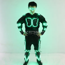 Load image into Gallery viewer, Colorful LED Luminous Armor Clothing Glowing Costumes Christmas Halloween Dancing Performance LED Robot Suit
