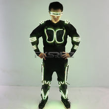 Load image into Gallery viewer, Colorful LED Luminous Armor Clothing Glowing Costumes Christmas Halloween Dancing Performance LED Robot Suit
